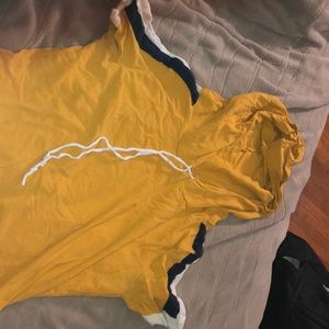 Orange/yellow crop top